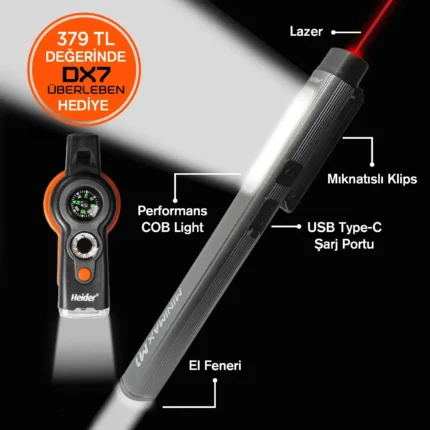 Heider Minimax M1 Özel Metal Tasarım 3 Fonksiyonlu CE+RoHS